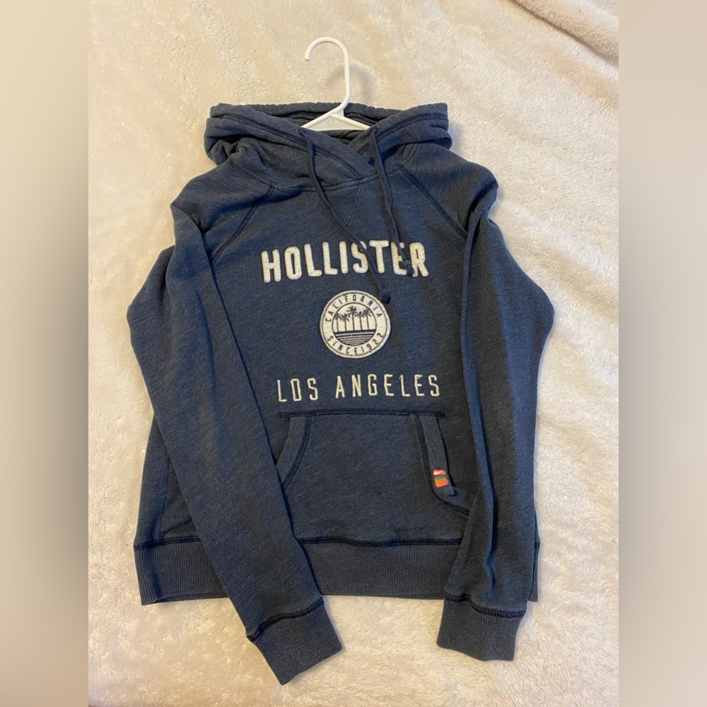 Hollister grey blue light hoodie